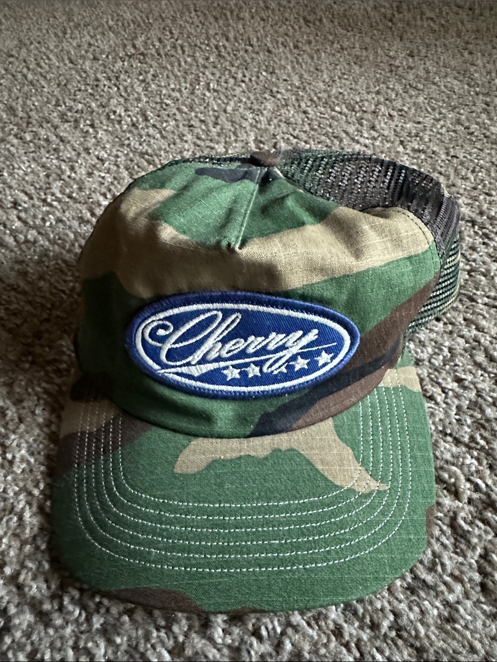 Cherry LA 5 Star Trucker Hat - Camo Green